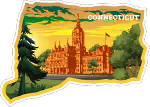 Connecticut State Sticker