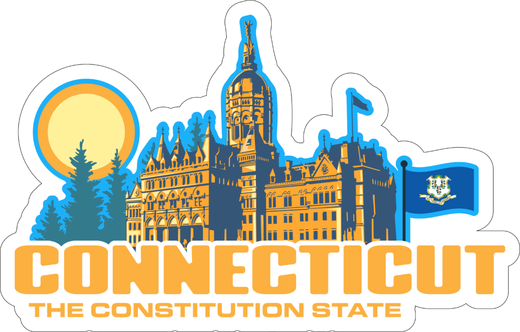 Connecticut Adventure Sticker