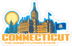 Connecticut Adventure Sticker