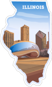 Illinois State Sticker