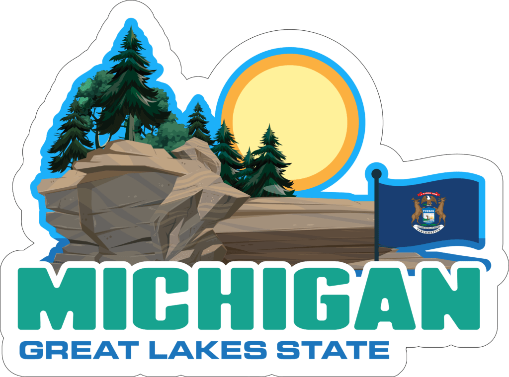 Michigan Adventure Sticker