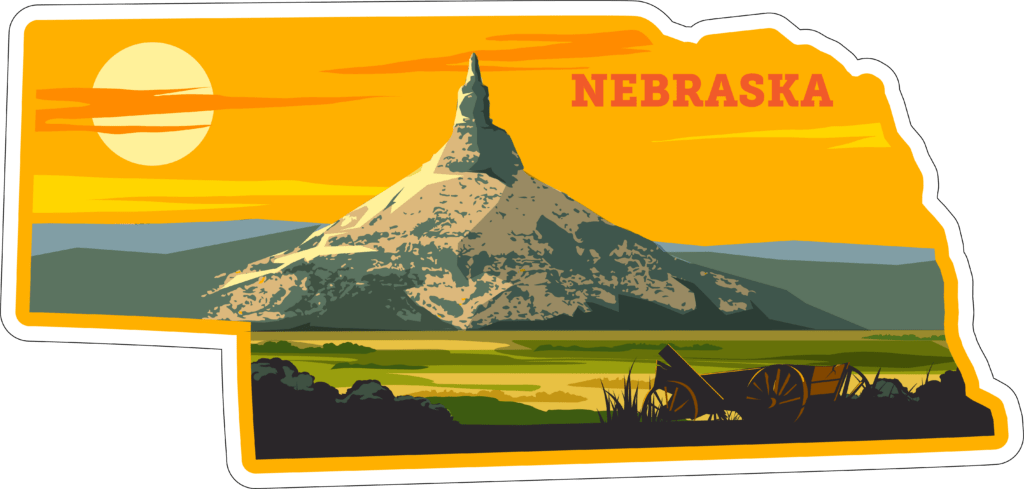 Nebraska State Sticker