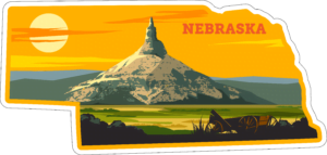 Nebraska State Sticker