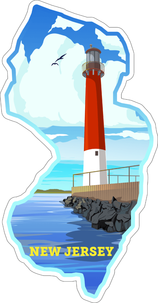 New Jersey State Sticker