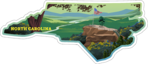North Carolina State Sticker