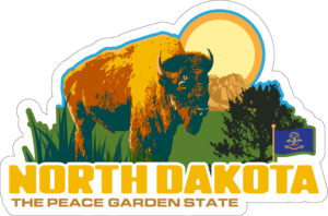 North Dakota Adventure Sticker
