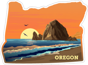 Oregon State Sticker