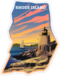Rhode Island State Sticker