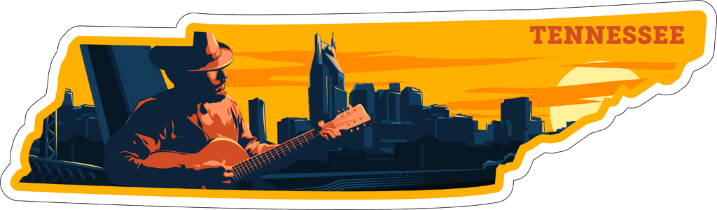 Tennessee State Sticker