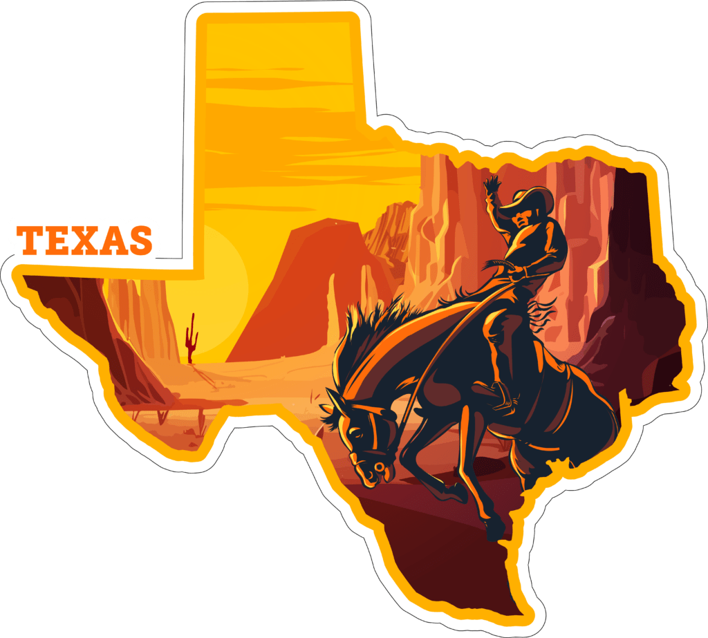 Texas State Sticker