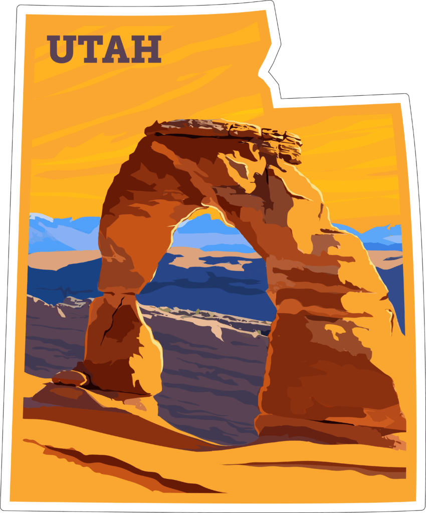 Utah State Sticker