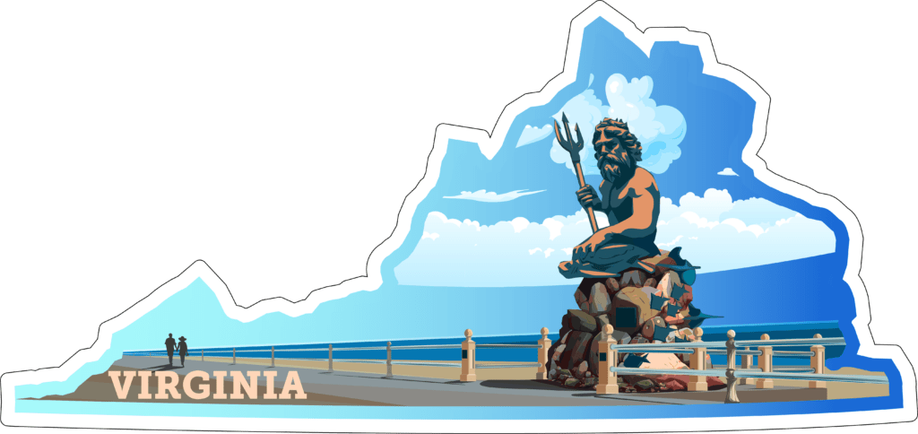 Virginia State Sticker