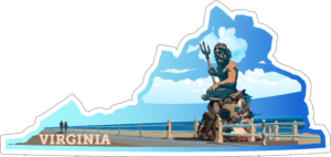 Virginia State Sticker