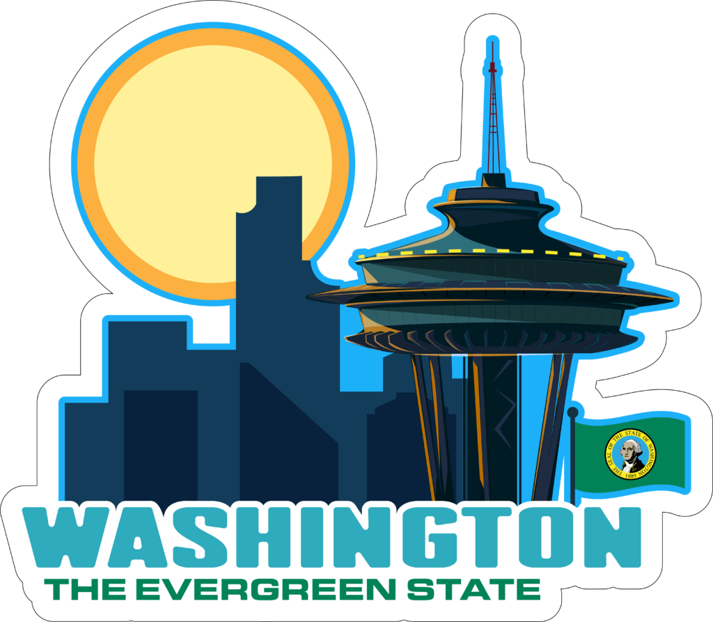 Washington Adventure Sticker