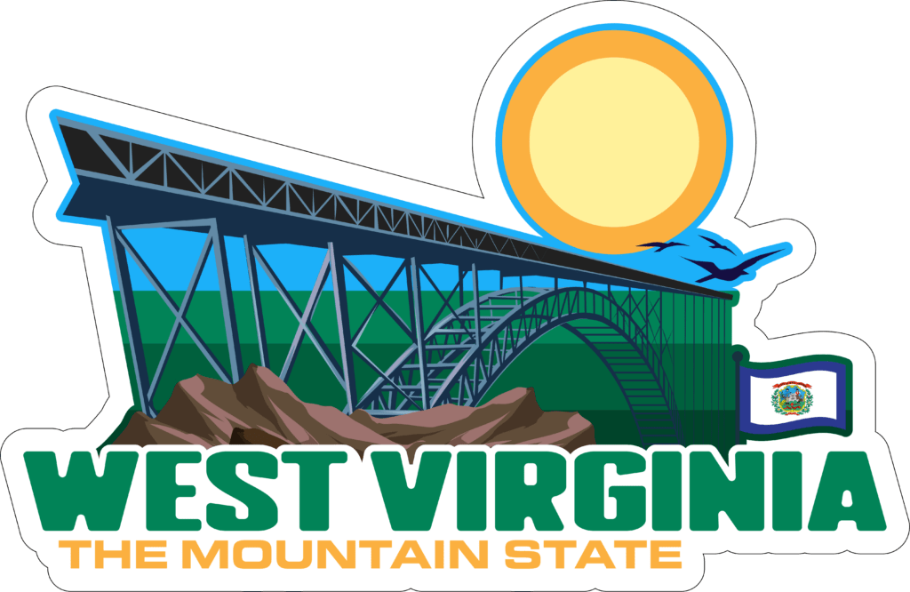 West Virginia Adventure Sticker