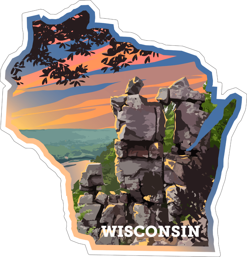 Wisconsin State Sticker