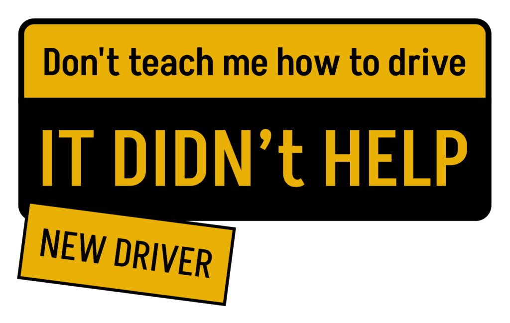 New Driver funny sticker